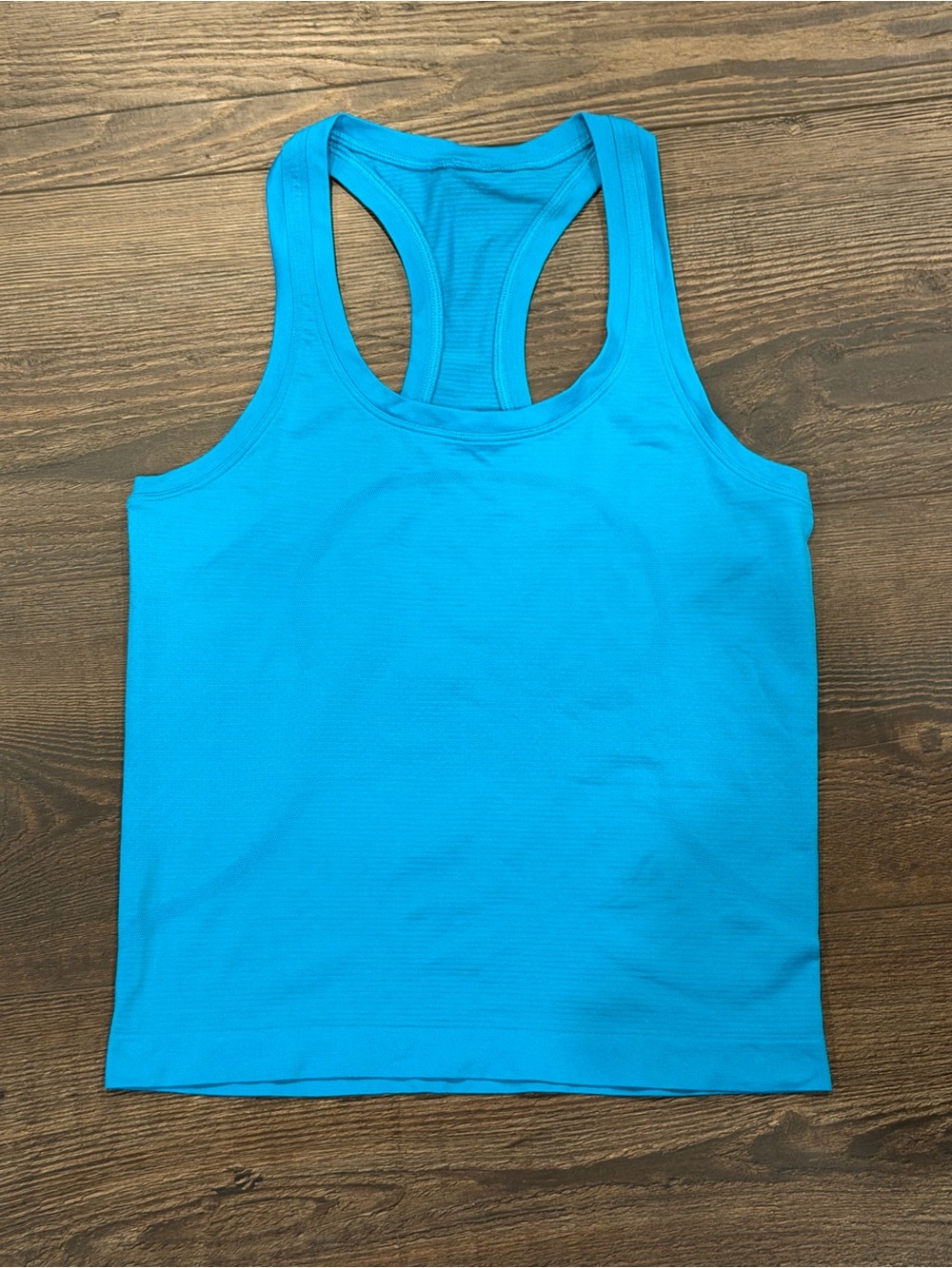 Lululemon Swiftly Tank Racerback Waist Length size 6 Teal Blue